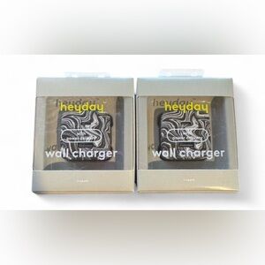 2pcs Heyday Wall Charger with usb-c and usb-a